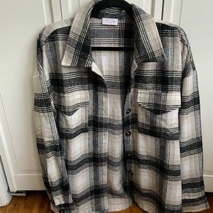 Pink Lily Flannel Shacket